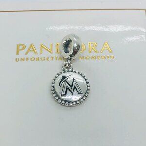 ✨🔥Pandora Miami Marlins Baseball Charm
